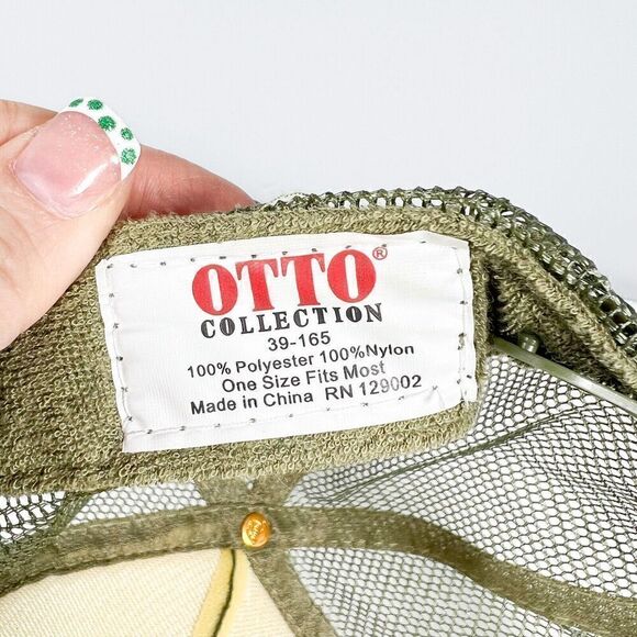 OTTO Hawaiian State Of Mind Green Foam Trucker Hat NEW - Picture 7 of 8